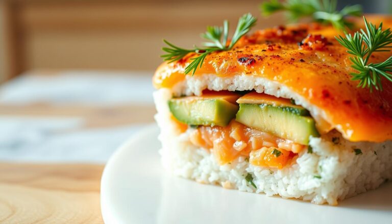 Salmon Sushi Bake Recipe